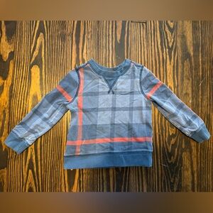 Tea Collection plaid sweatshirt, size 3